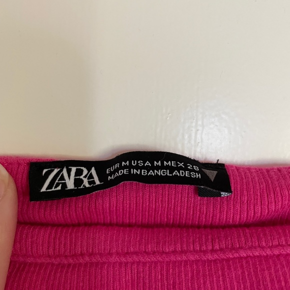 Zara Pink Tank Top - Size Medium - Picture 2 of 2